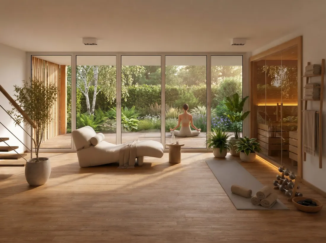 Privater Wellnessbereich mit Sauna